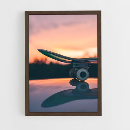 skateboard-12 cadre Bois foncé