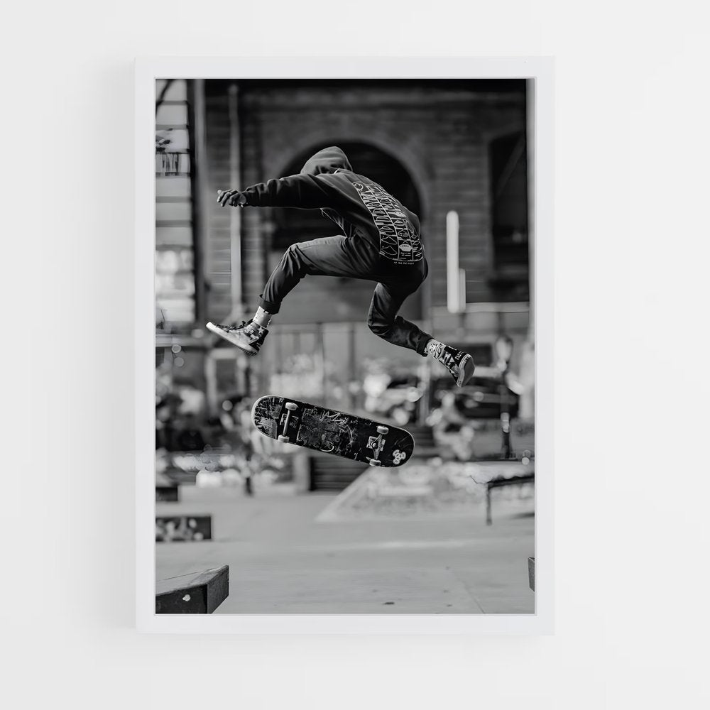 skateboard-13 cadre Blanc