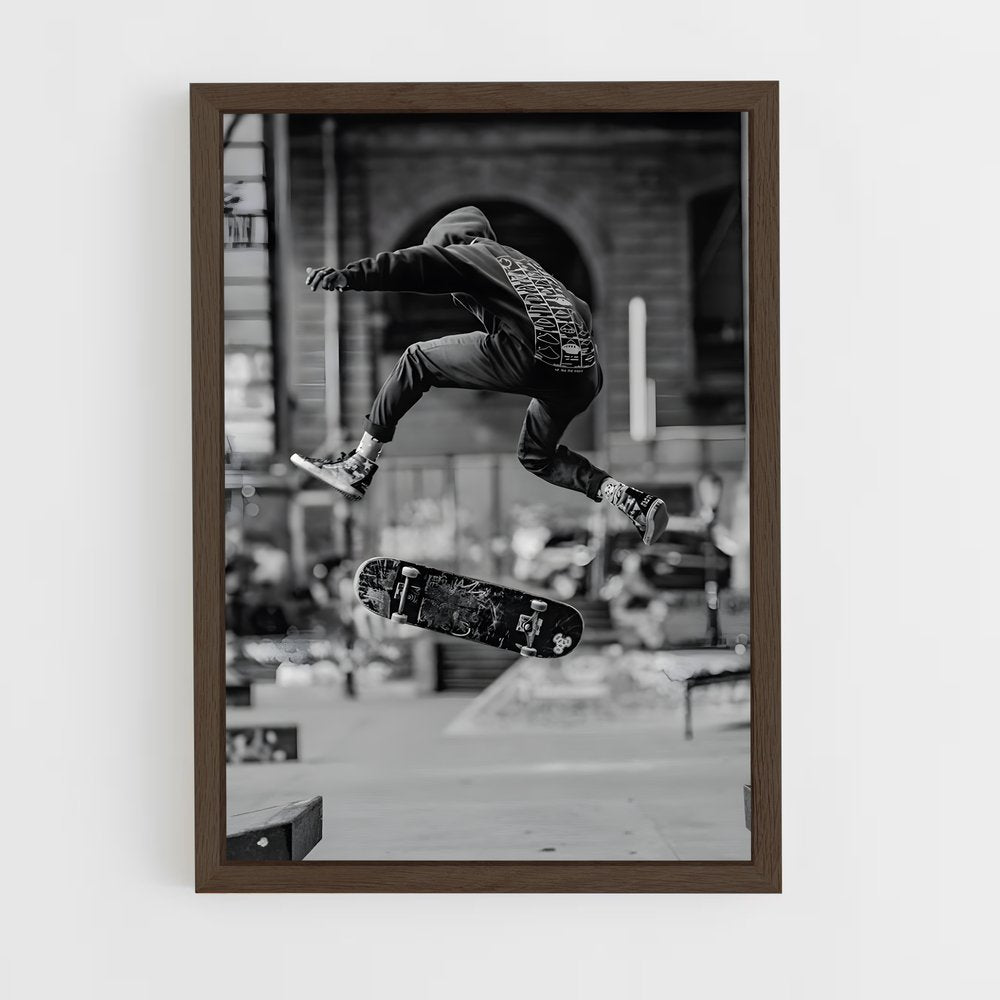 skateboard-13 cadre Bois foncé