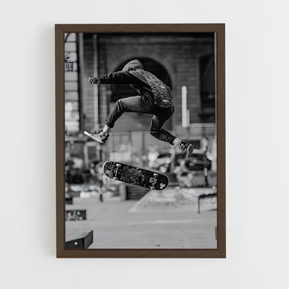 skateboard-13 cadre Bois foncé