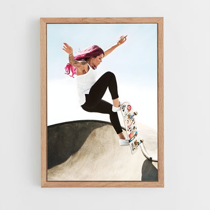 skateboard-19 cadre Bois clair