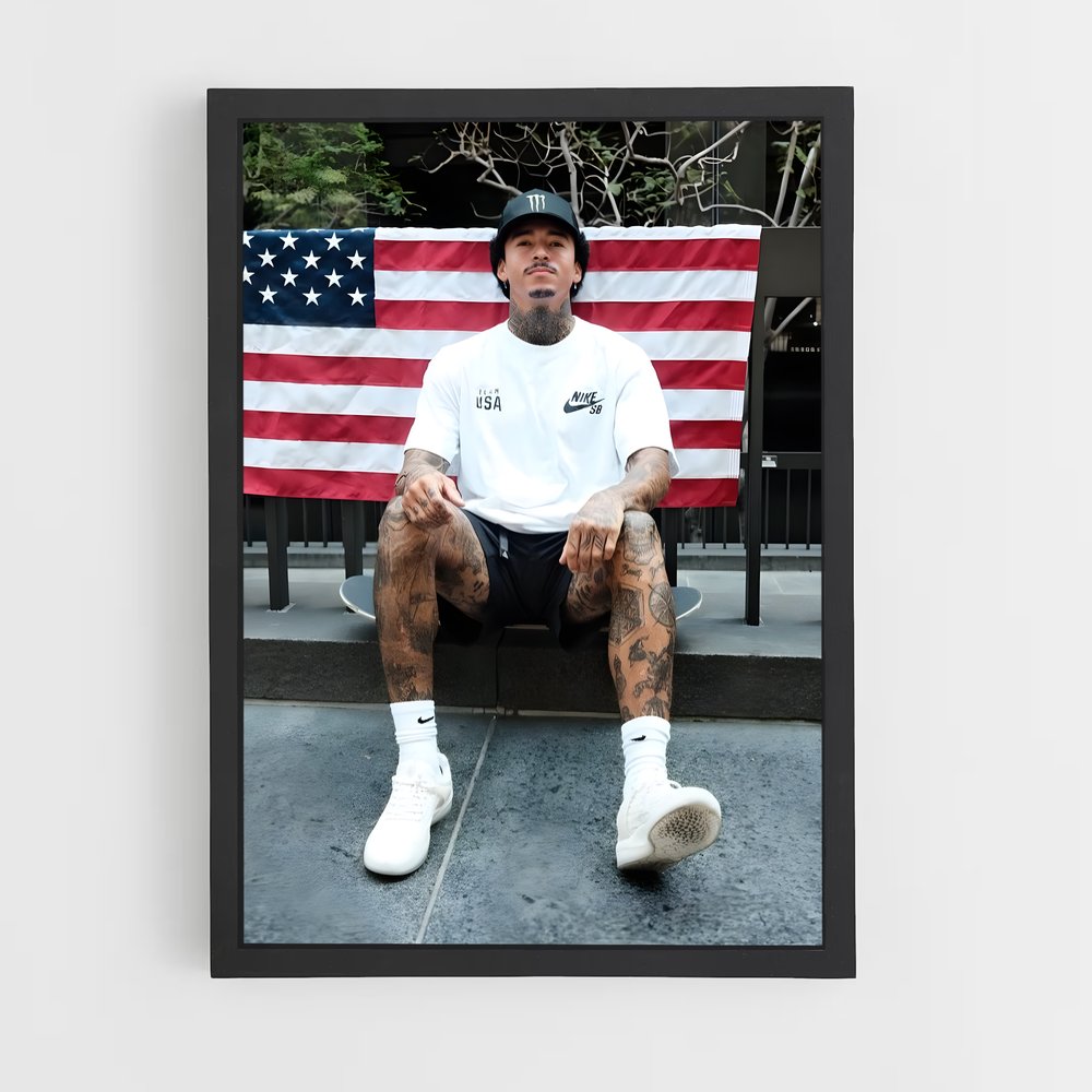 skateboard-20 cadre Noir