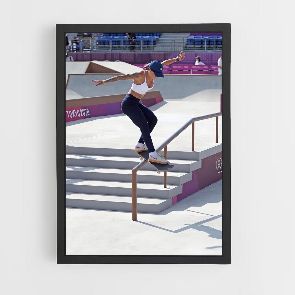 skateboard-22 cadre Noir