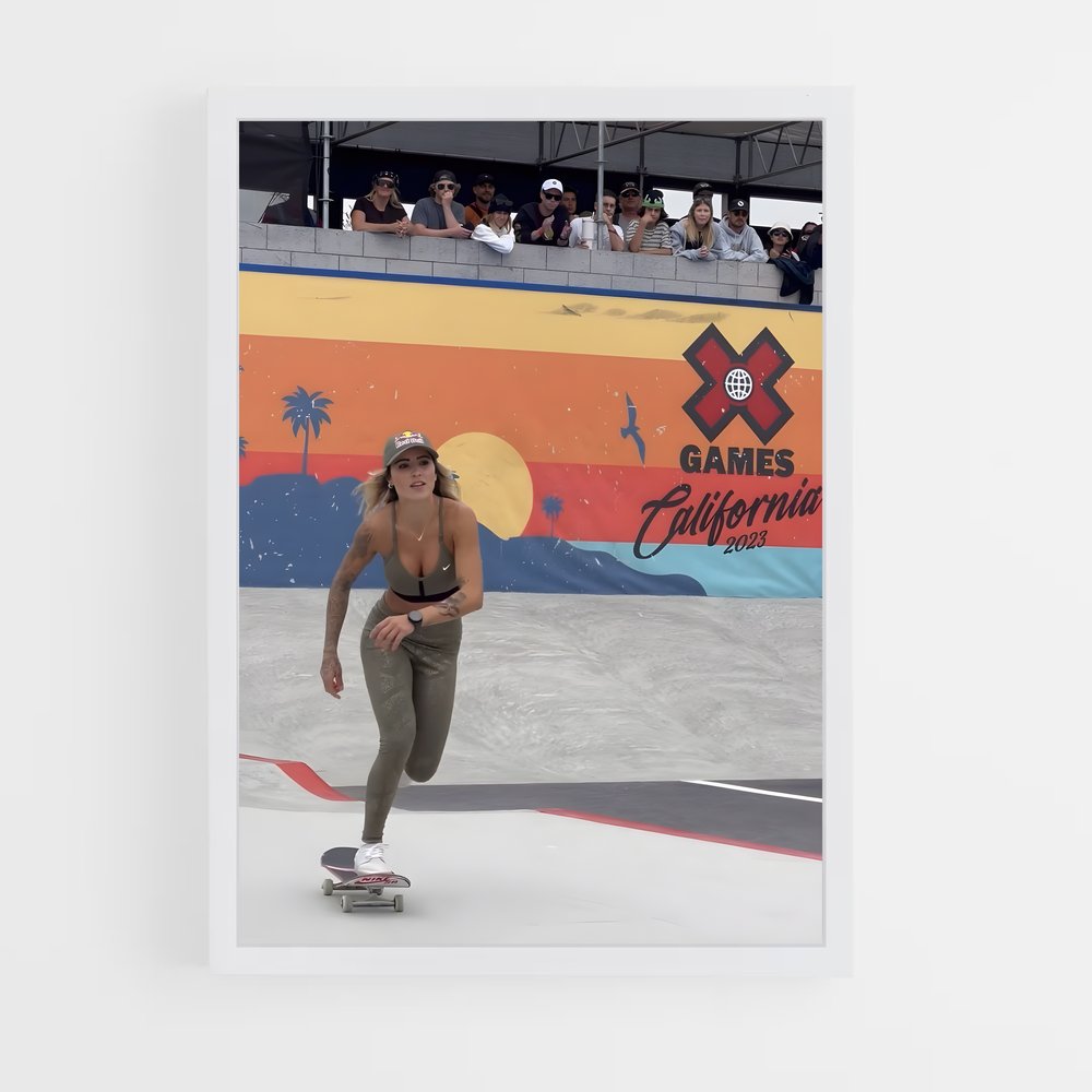 skateboard-23 cadre Blanc