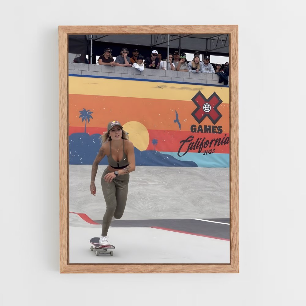 skateboard-23 cadre Bois clair