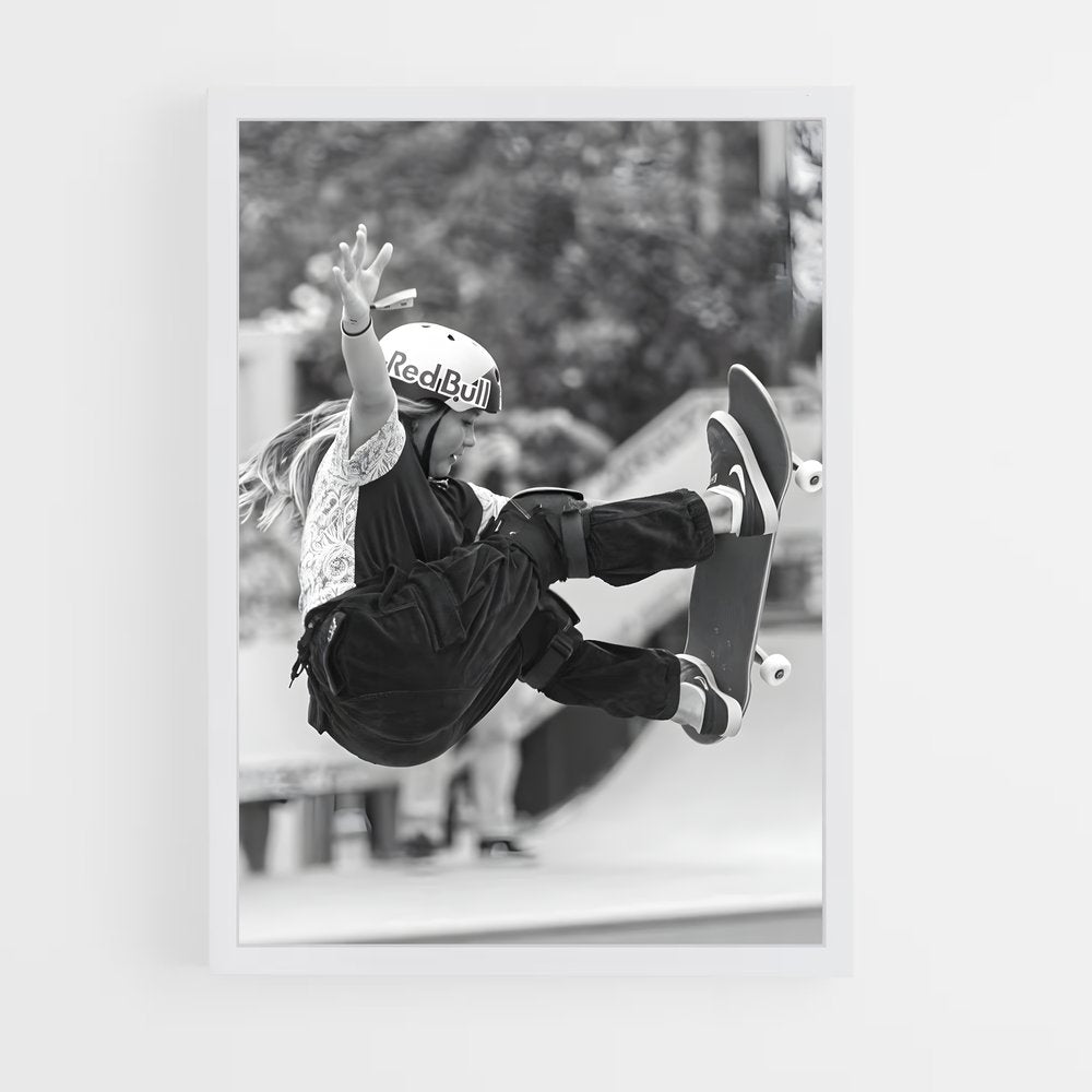 skateboard-24 cadre Blanc