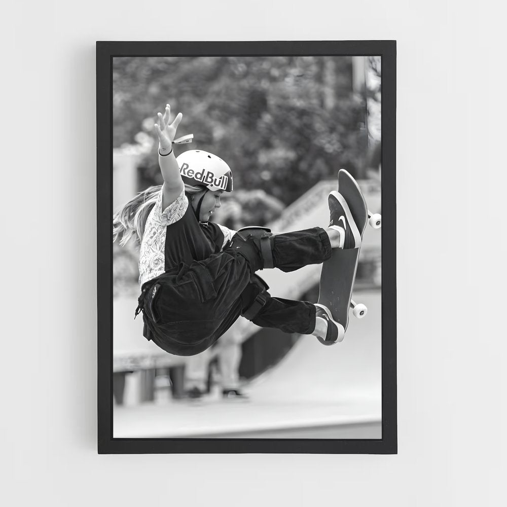 skateboard-24 cadre Noir