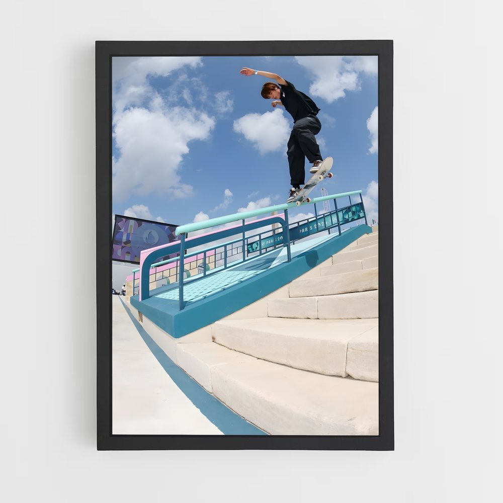 skateboard-28 cadre Noir