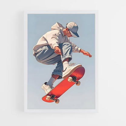 skateboard-31 cadre Blanc