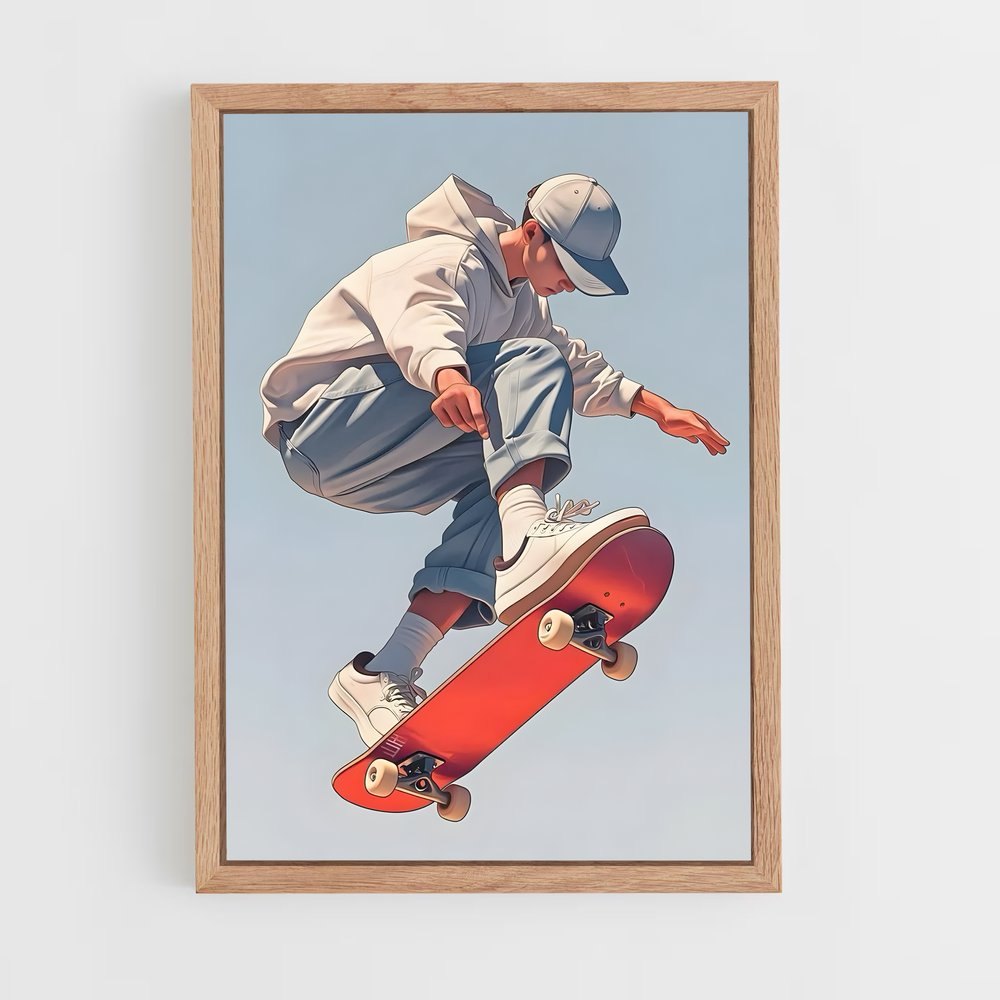 skateboard-31 cadre Bois clair