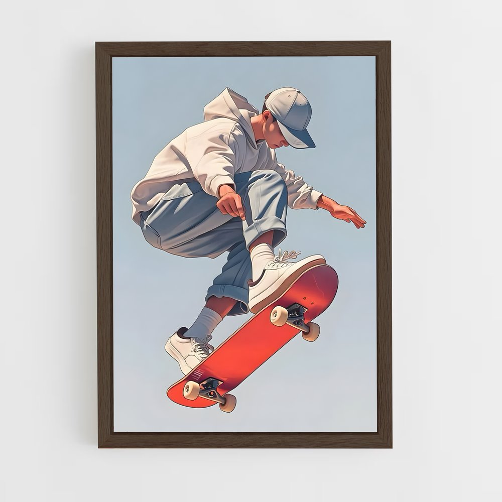 skateboard-31 cadre Bois foncé