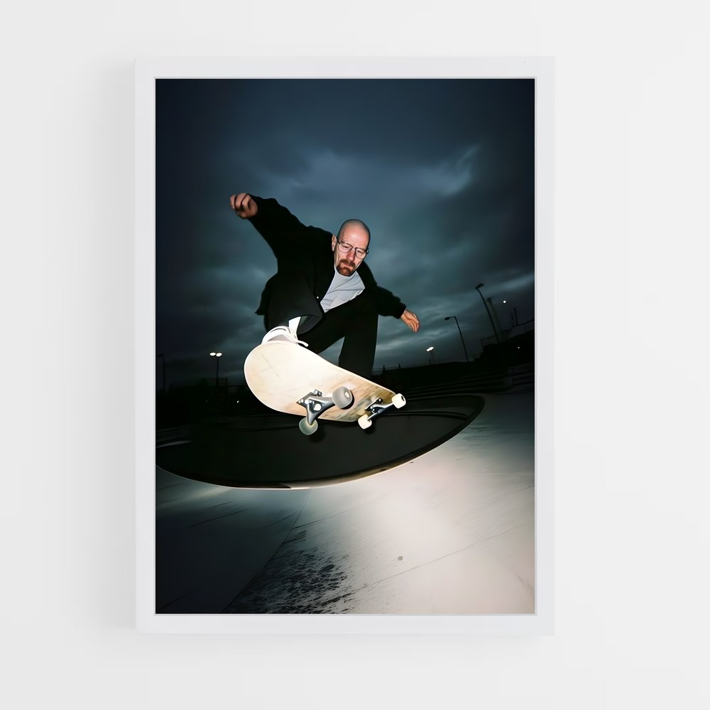 skateboard-5 cadre Blanc
