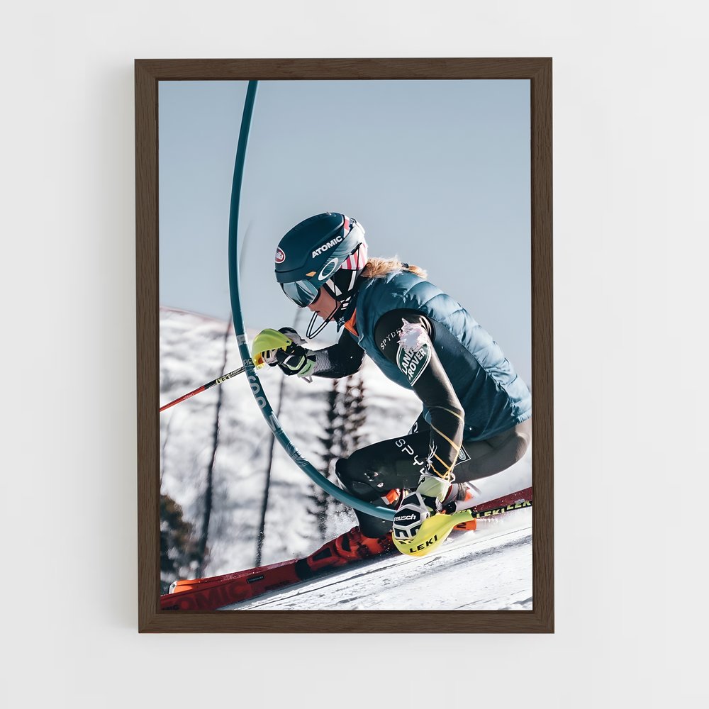 ski-10 cadre Bois foncé