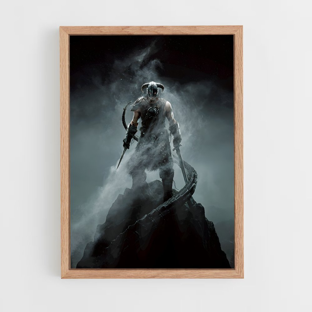 skyrim-5 cadre Bois clair