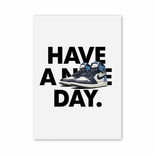 Poster Have a Nike Day Blauw