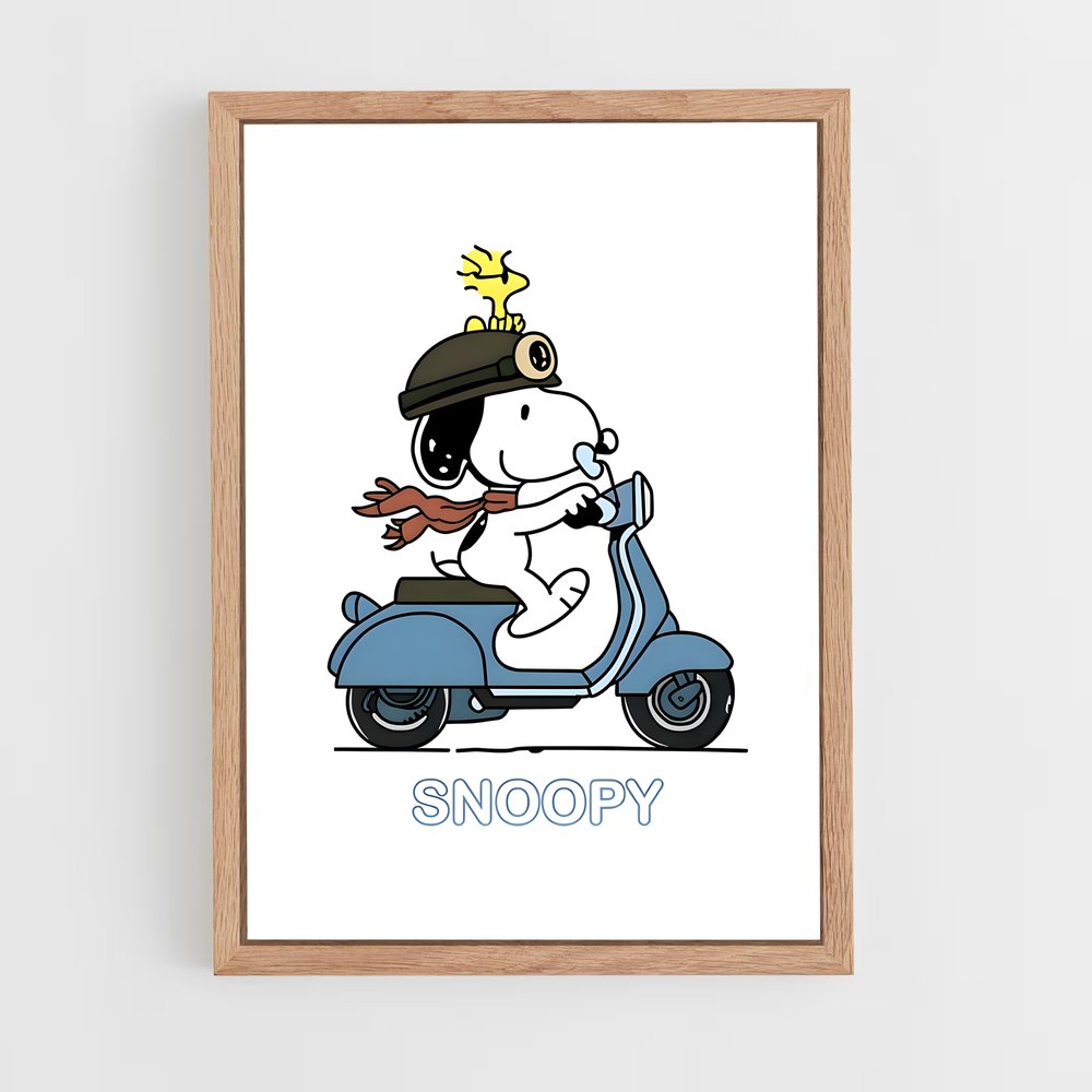 snoopy-15 cadre Bois clair