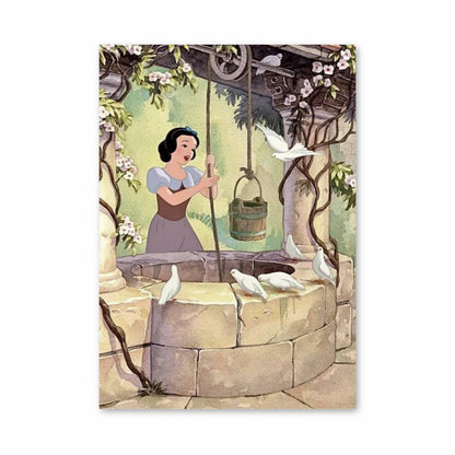 Poster Blanche Neige Puit