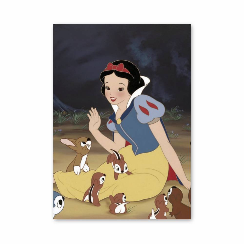 Poster Blanche Neige Écureuil