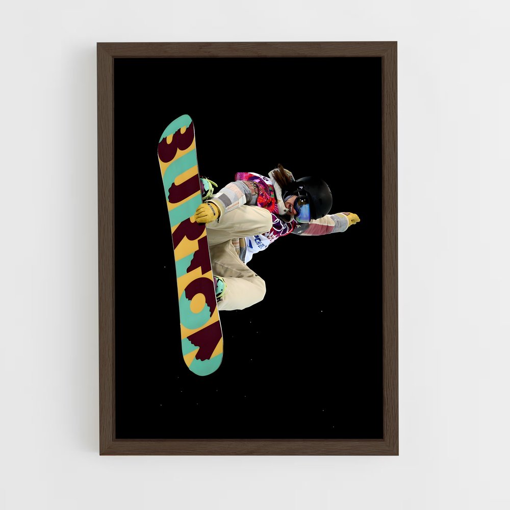 snowboard-16 cadre Bois foncé
