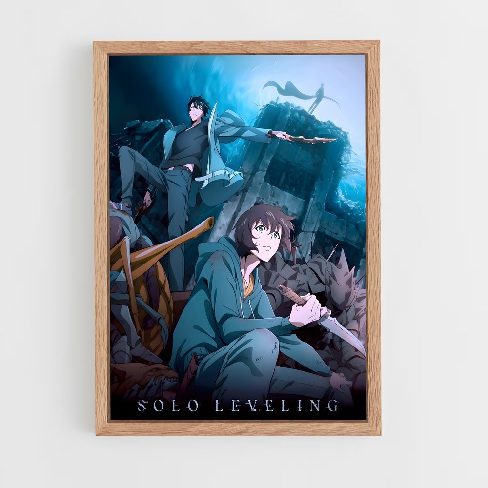 solo-leveling-2 cadre Bois clair