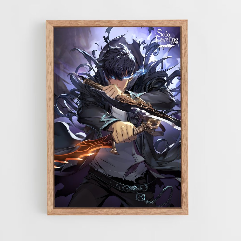 solo-leveling-7 cadre Bois clair