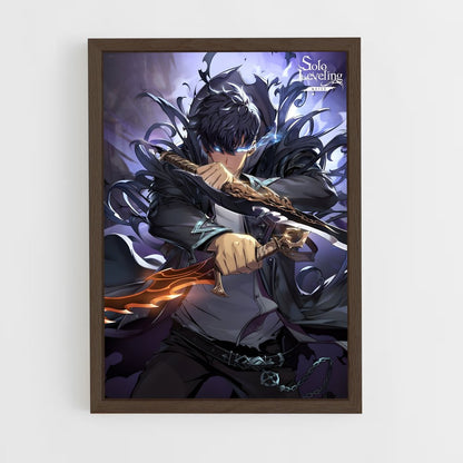 solo-leveling-7 cadre Bois foncé