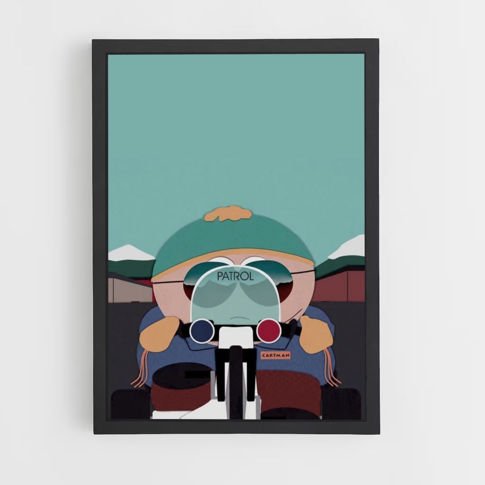 Poster Cartman politie