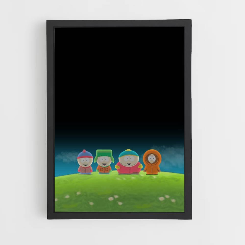 Poster South Park-esthetiek