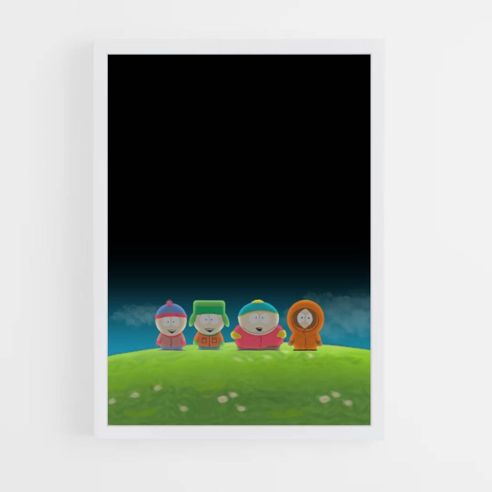 Poster South Park-esthetiek