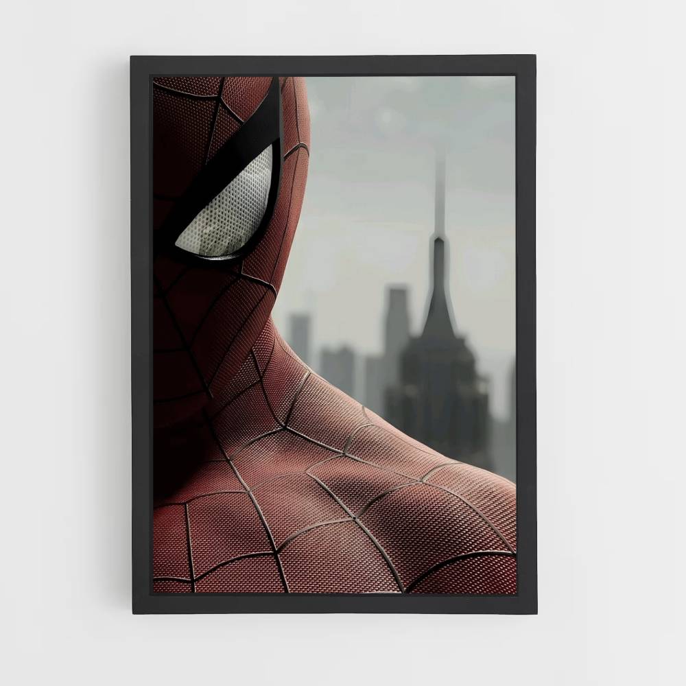 Poster in Spiderman-stijl