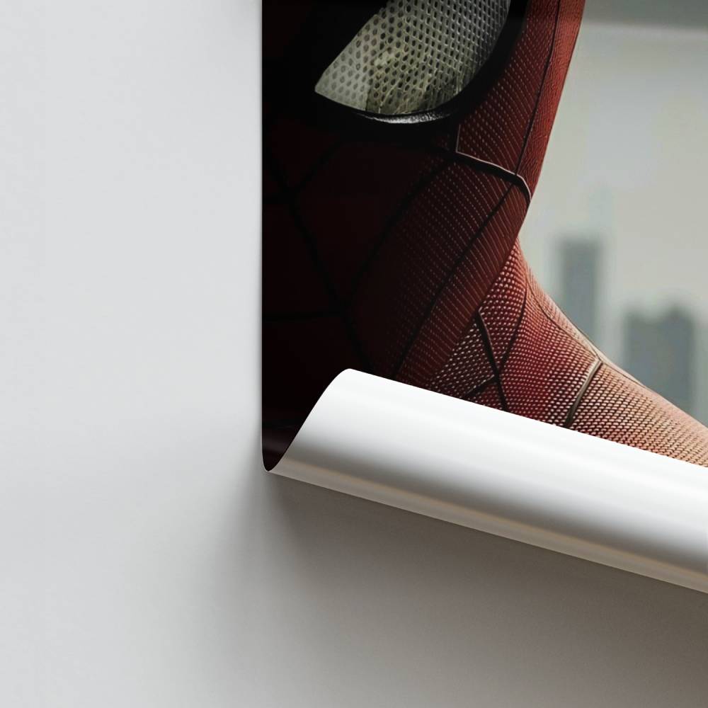 Poster in Spiderman-stijl