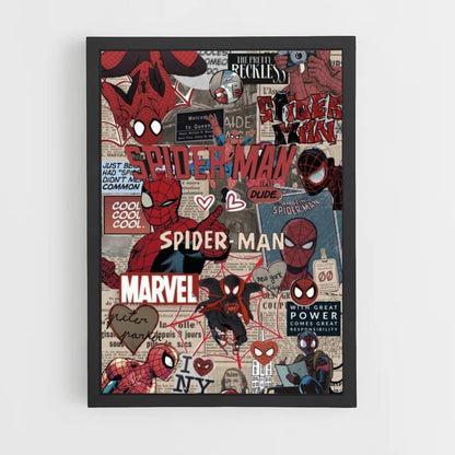 Spiderman-collageposter