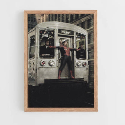 Poster Spiderman-trein