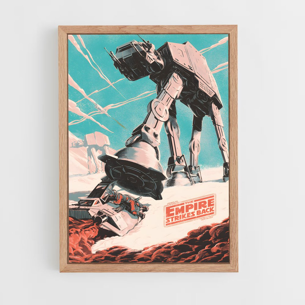 star-wars-13 cadre Bois clair