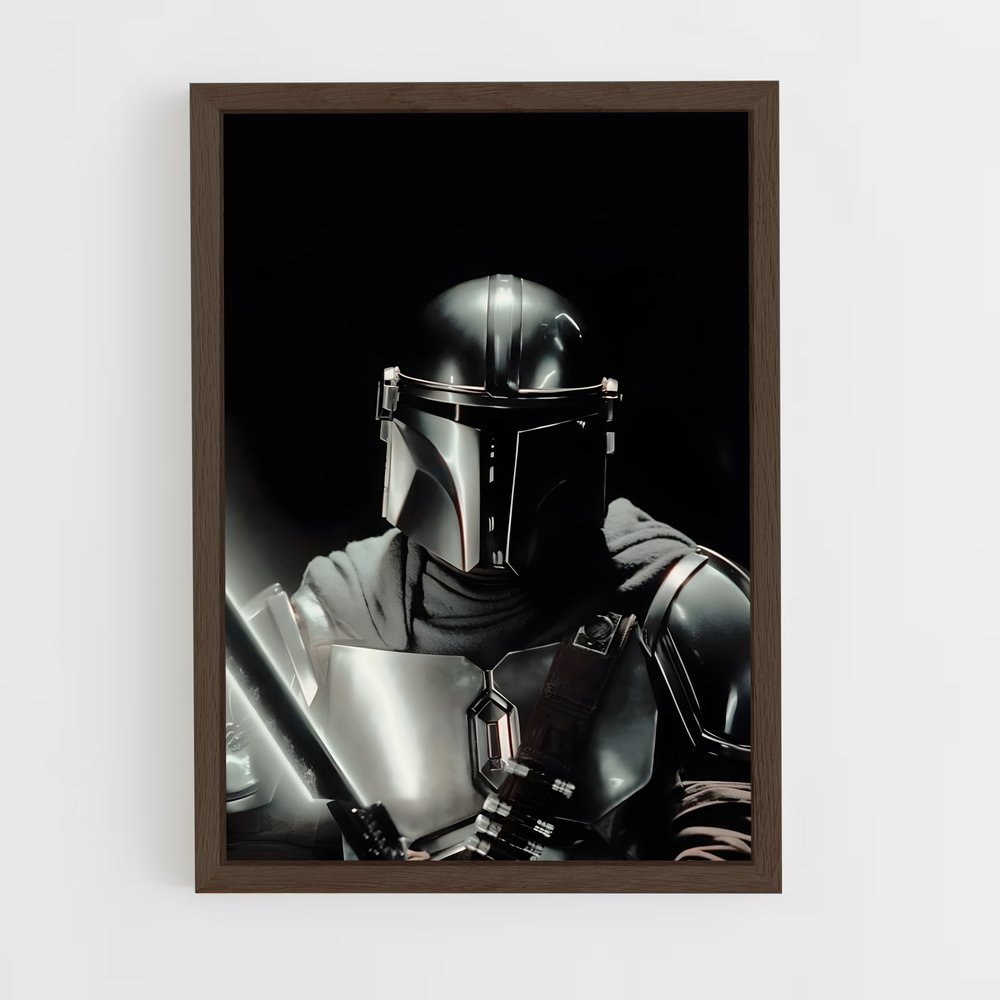 star-wars-14 cadre Bois foncé