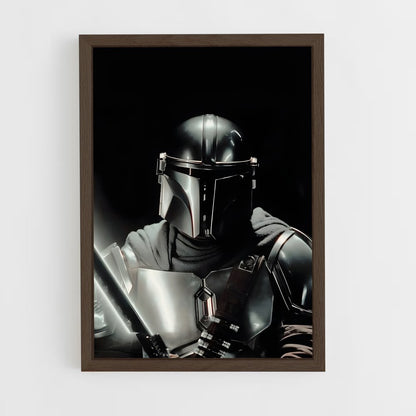 star-wars-14 cadre Bois foncé