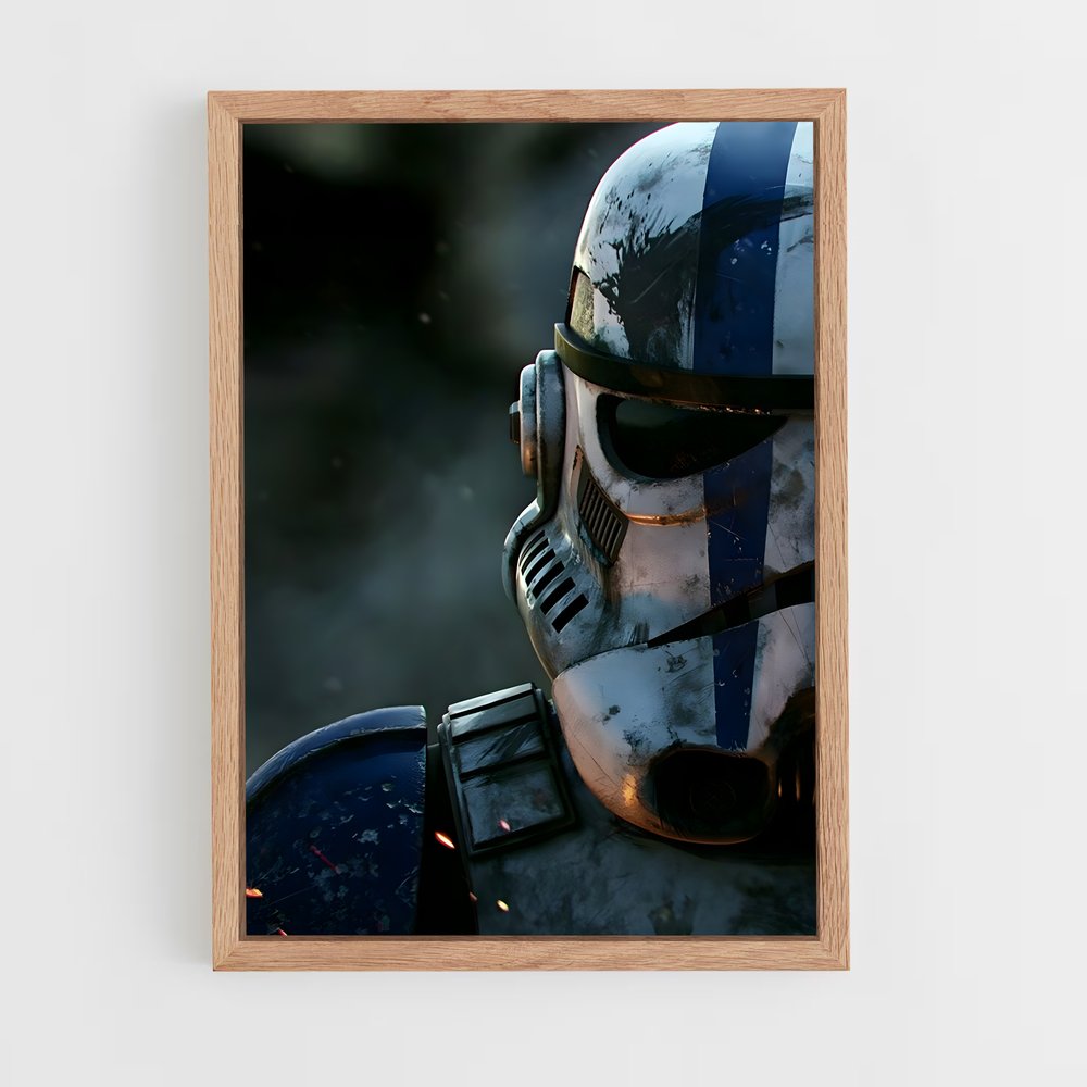 star-wars-16 cadre Bois clair