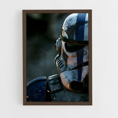 star-wars-16 cadre Bois foncé