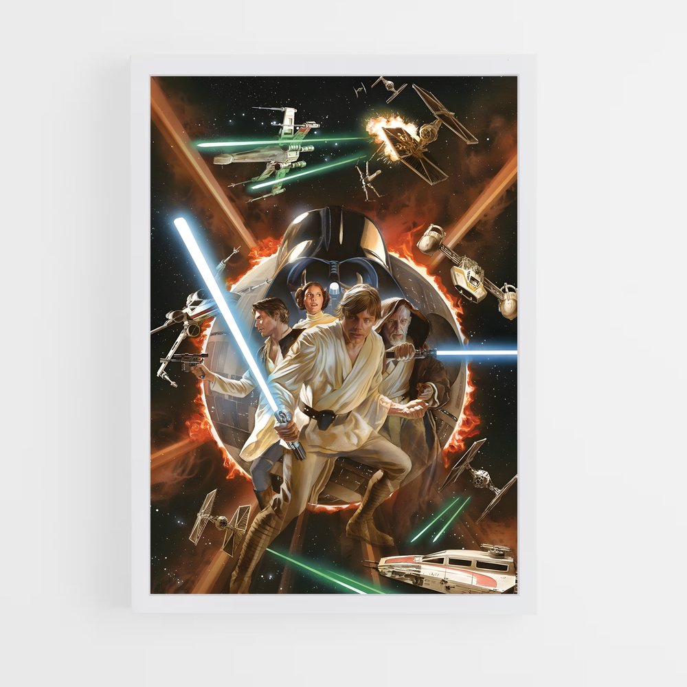 star-wars-18 cadre Blanc