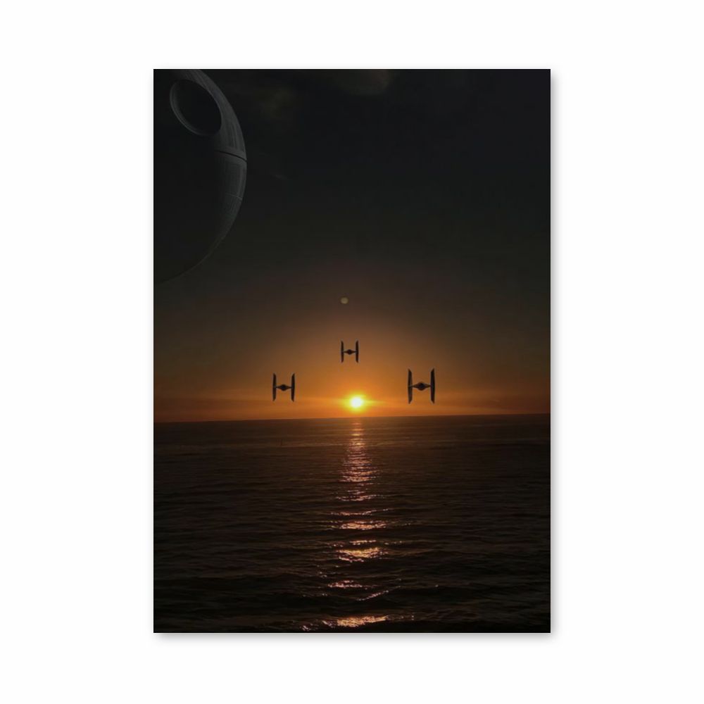 Poster Star Wars-schepen