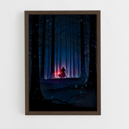 star-wars-30 cadre Bois foncé