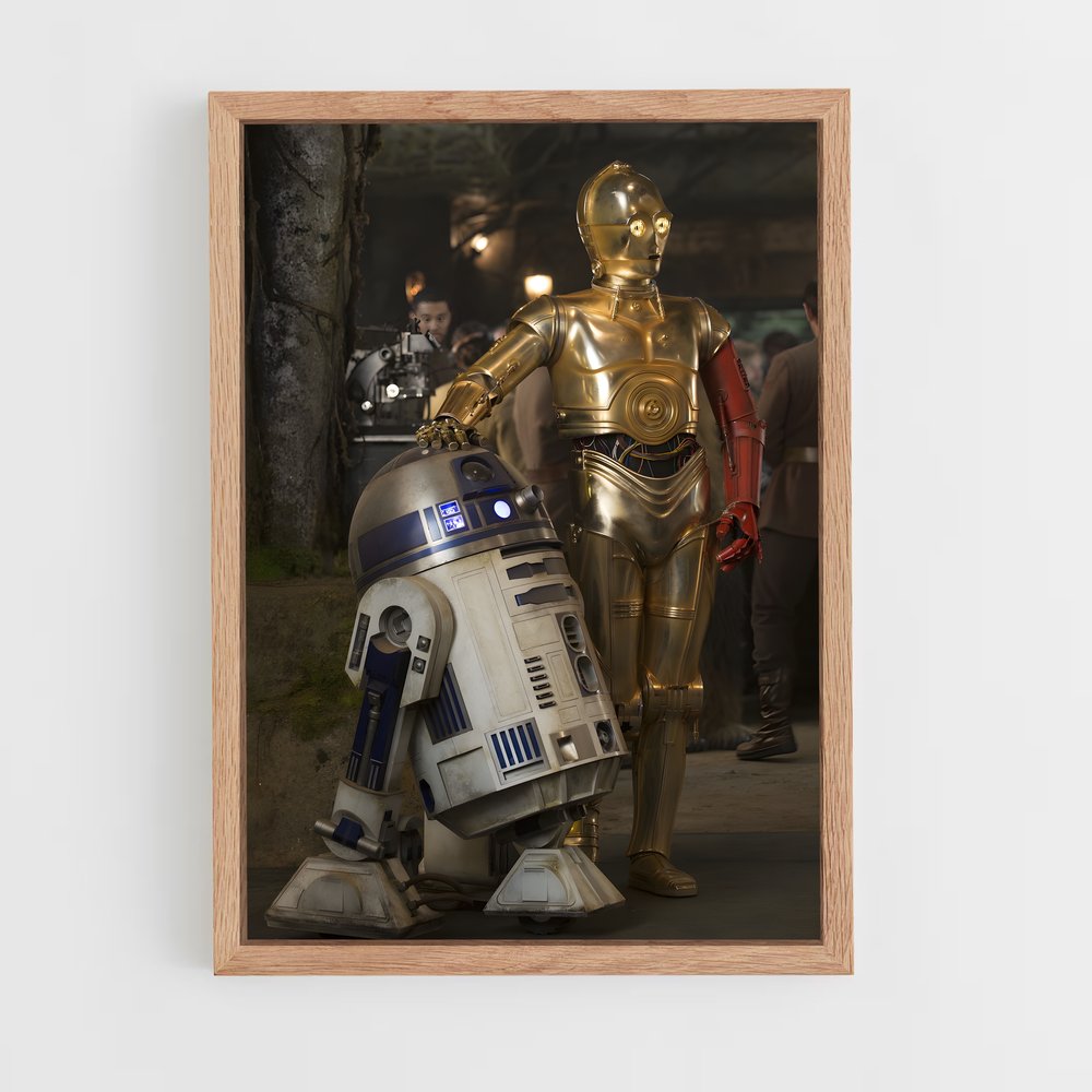 star-wars-43 cadre Bois clair
