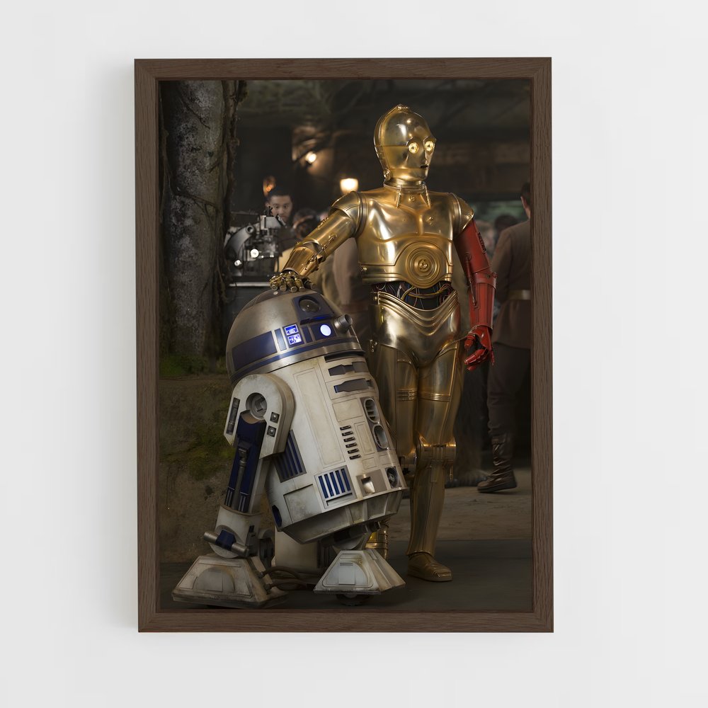 star-wars-43 cadre Bois foncé