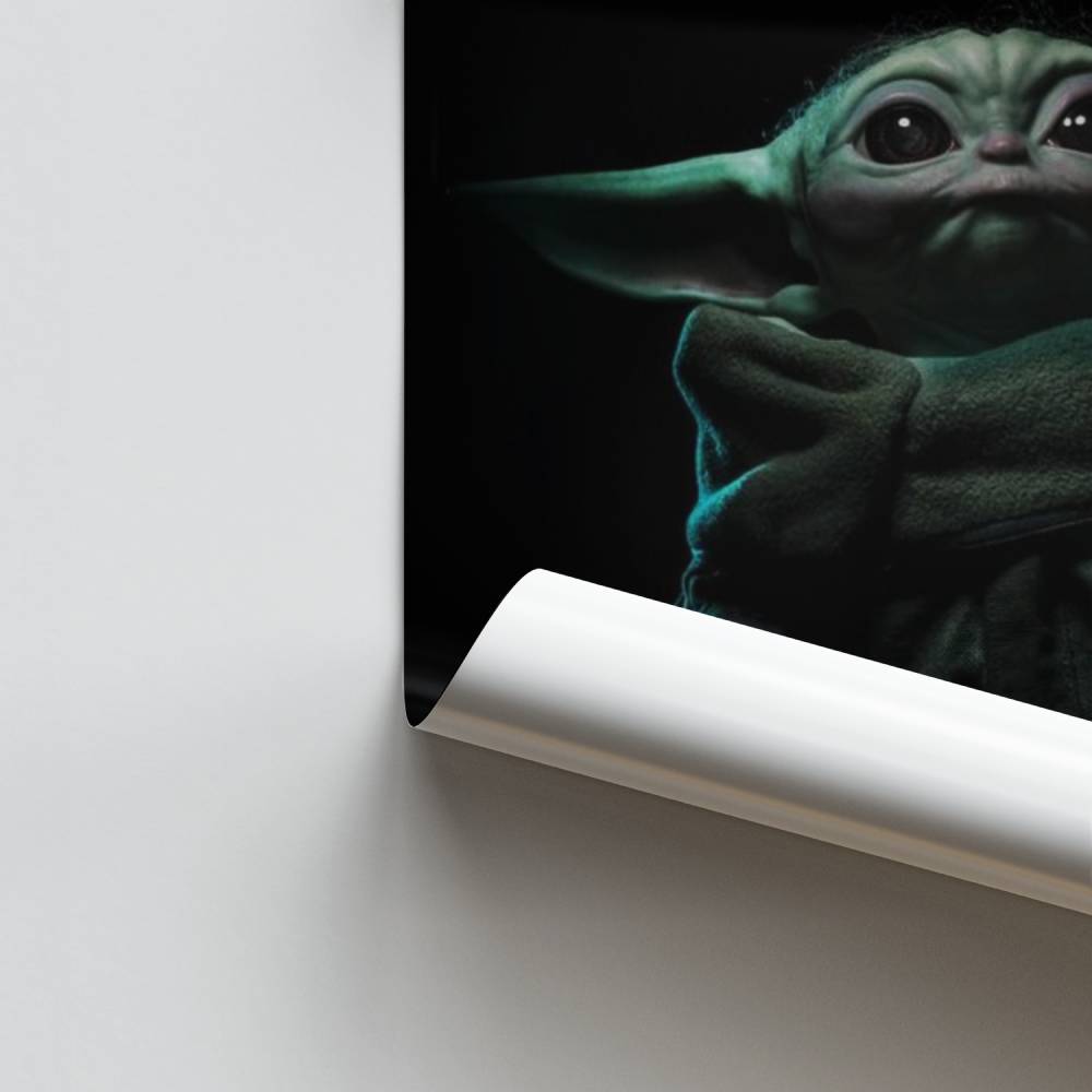 Schattige Baby Yoda-poster