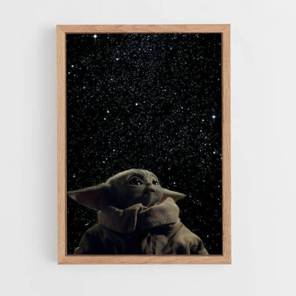 Baby Yoda ruimteposter