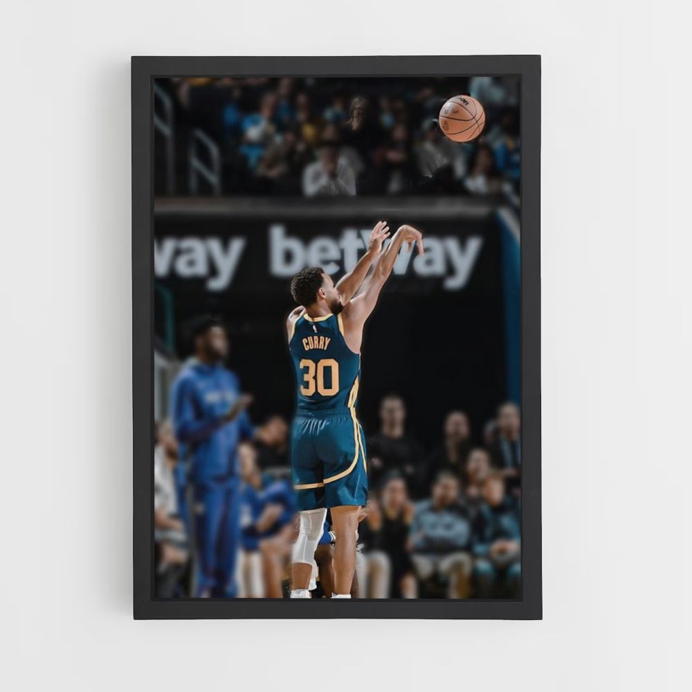 Posteropname van Stephen Curry