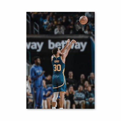 Posteropname van Stephen Curry