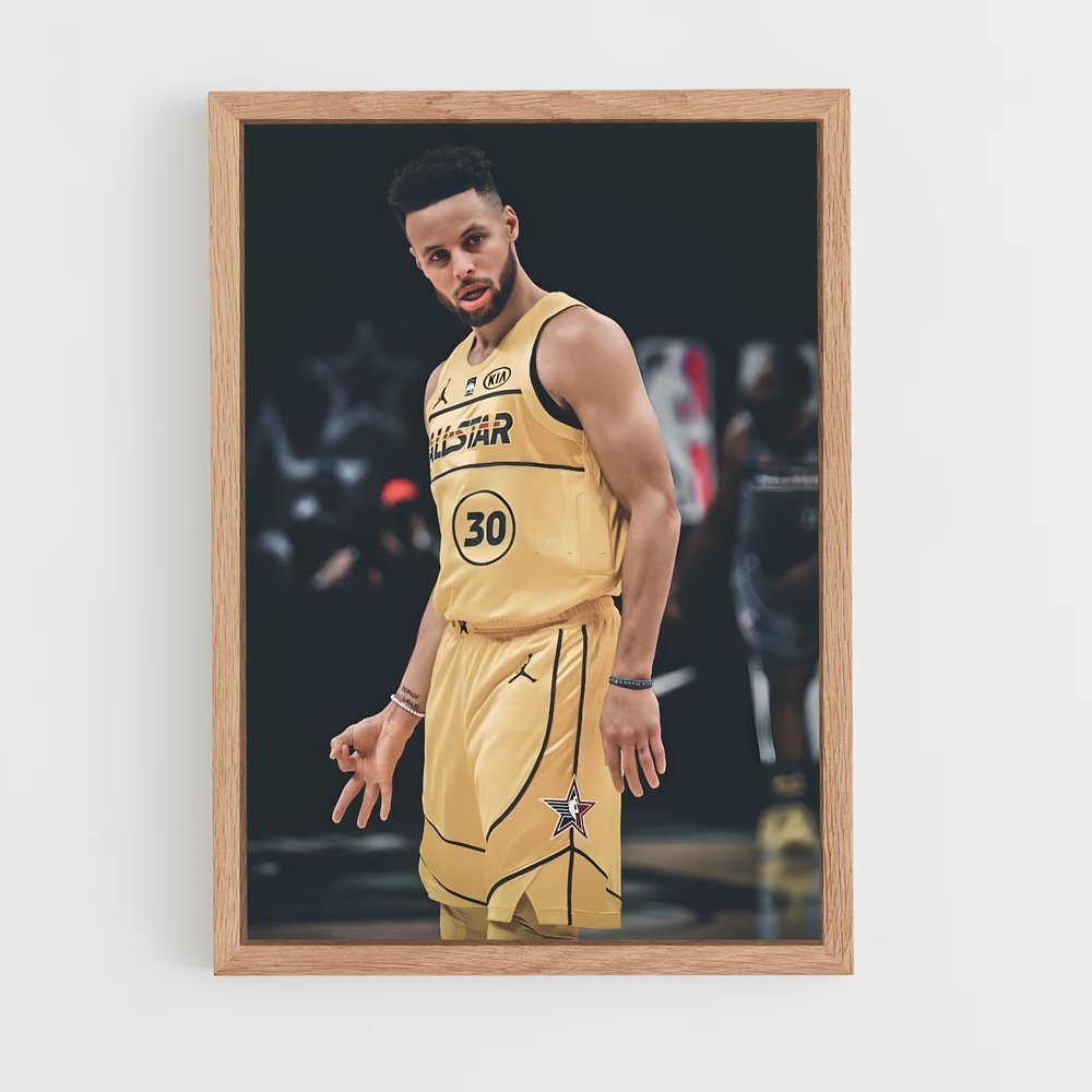 stephen-curry-5 cadre Bois clair