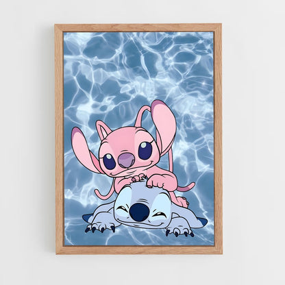 stitch-1 cadre Bois clair