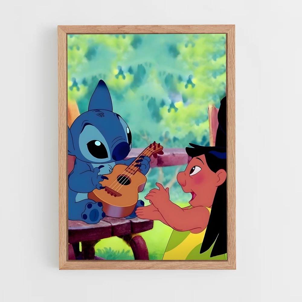 stitch-13 cadre Bois clair